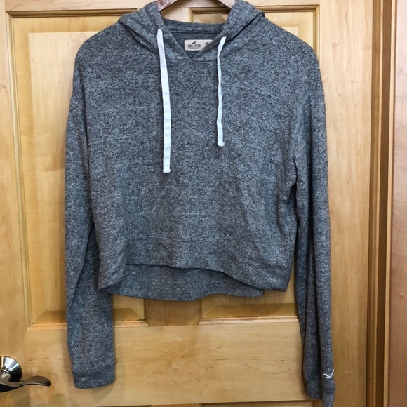 Hollister Tops - Hollister Gray Boxy Hoodie